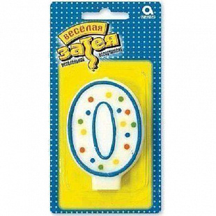 Свеча Затея цифра "0" 1502-0135