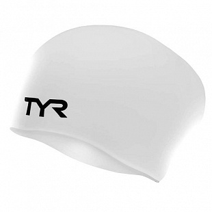 Шапочка для плавания Long Hair Wrinkle-Free Silicone Cap LCSL/100 White