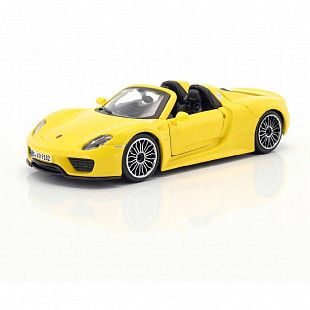 Коллекционная машина Bburago 1:24 Porsche 918 Spyder (18-25116) yellow