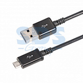 USB кабель Rexant microUSB 1 м длинный штекер black 18-4268