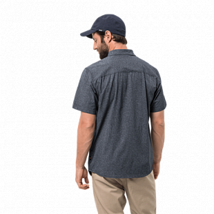 Рубашка мужская Jack Wolfskin Barrel Shirt night blue