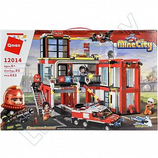  Конструктор Qman Mine City Пожарное депо (12014)