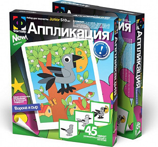 Творческий набор Fantazer 67763 Аппликация «Ворона и сыр» 257001