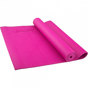 Гимнастический коврик для йоги, фитнеса Starfit FM-101 PVC pink (173x61x0,5)