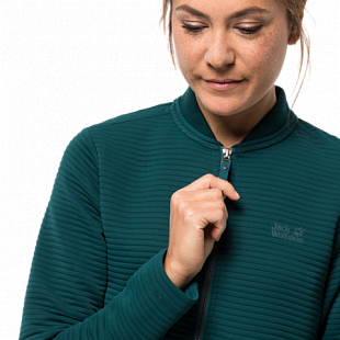 Джемпер женский Jack Wolfskin Modesto Jacket Women teal green