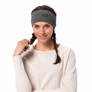 Повязка на голову Jack Wolfskin Real Stuff Headband grey heather 1907981-6110
