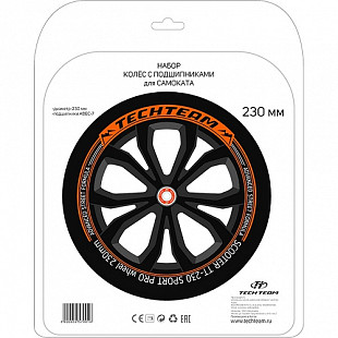 Набор Tech Team 2 колеса и 4 подшипника ABEC 9 для самоката Tracker 230мм