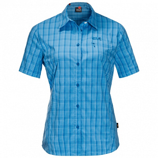 Рубашка женская Jack Wolfskin Centaura Shirt W brilliant blue checks