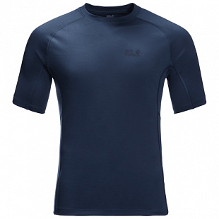 Футболка мужская Jack Wolfskin Mountain Tech T M dark indigo