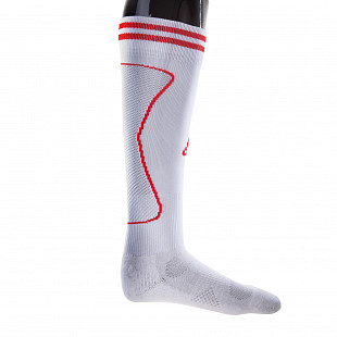 Гетры футбольные Alpha Caprice S-20 white/red