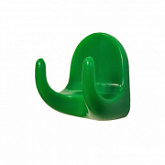 Крючок-вешалка Gardenplast самоклеющийся, двухрожковый, 5 шт green 21003