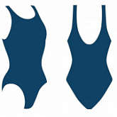 Купальник женский для бассейна Atemi dark blue BW 1 2
