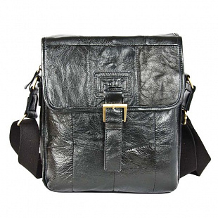 Мужская кожаная сумка Pola 0304 black