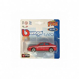 Машинка Bburago 1:43 Alfa Romeo 156 Vigili del Fuoco 1997 (18-30001/18-30035) red