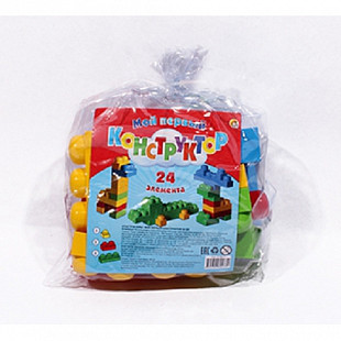 Конструктор детский Рыжий Кот Мой Первый Конструктор К-0477