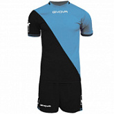 Футбольная форма Givova Craft KITC43 black/blue