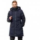 Пальто женское Jack Wolfskin Temple Hill Coat midnight blue