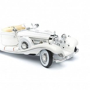 Масштабная модель автомобиля Maisto 1:18 Мерседес Бенц 500 К (36055) white