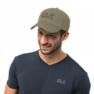 Бейсболка Jack Wolfskin Baseball Cap khaki 1900671-4288561