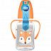 Бутылочка для кормления Canpol babies CUTE ANIMALS с ручками и узким горлышком 120 мл., 3 мес.+ (11/823) orange new