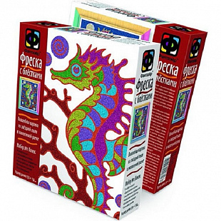 Творческий набор Fantazer 67763 Фреска с блестками «Морской конек» 407057