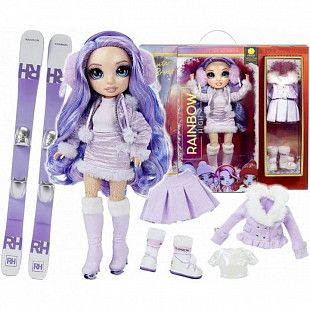 Кукла Rainbow High "Вайолет Виллоу. Зимние каникулы" 574804EUC purple