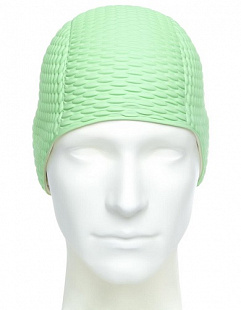 Шапочка для бассейна (плавания) женская Mad Wave Bubble green