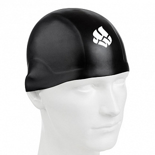 Шапочка для бассейна (плавания) взрослая Mad Wave R-Cap black