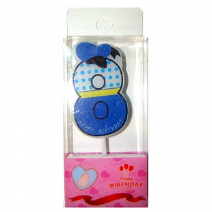 Свеча праздничная cо шляпкой Дональд Дака Цифра 75161