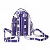 Рюкзак Ors Oro DW-838 purple/white