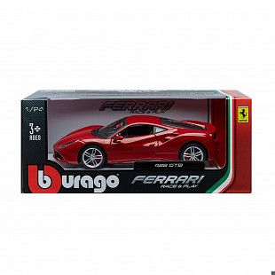 Коллекционная машина Bburago 1:24 Ferrari 488 GTB (18-26013) Red