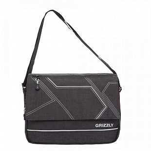 Сумка молодежная GRIZZLY MM-805-4 black/grey