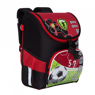 Рюкзак школьный GRIZZLY RA-980-1 /1 black/red