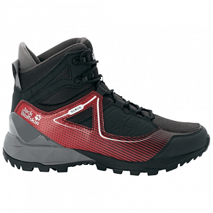 Водонепроницаемые кроссовки мужские Jack Wolfskin Cascade Hike Xt Texapore Mid M black / red