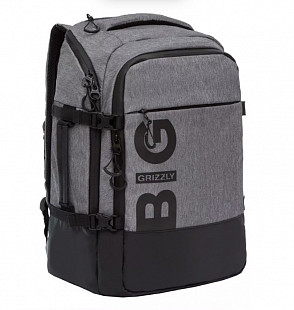 Рюкзак GRIZZLY RQ-019-2 black/grey