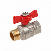 Кран шаровый Av Engineering 1/2" наружная - внутренняя, бабочка PN40 AVE093012