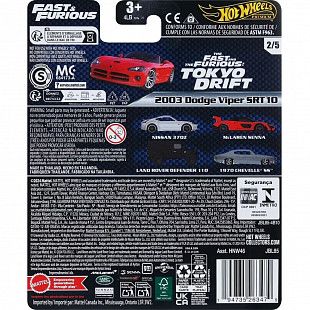 Машинка Hot Wheels Premium 2003 Dodge Viper STR10 (HRV11 JBL85)