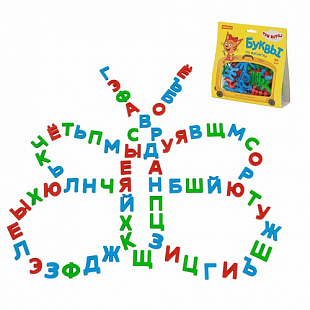 Игровой набор Полесье Три кота буквы на магнитах 66шт 69924