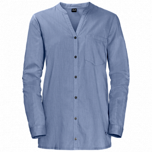 Рубашка женская Jack Wolfskin Indian Springs Shirt Women dusk blue stripes