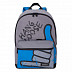 Городской рюкзак GRIZZLY RQ-007-6 /1 grey/light blue/black