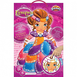 Набор для детского творчества Dalis Раскраска из пластилина Кукла Жанна MC-206