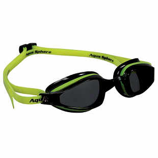 Очки для плавания Aqua Sphere Michael Phelps K180 (темные линзы) yellow/black