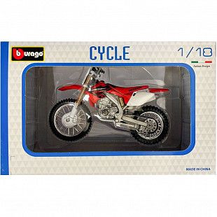 Мотоцикл Bburago 1:18 Honda CRF450R (18-51000/18-51023)