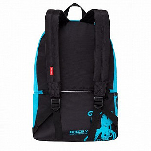 Городской рюкзак GRIZZLY RQ-007-5 /1 light blue/black