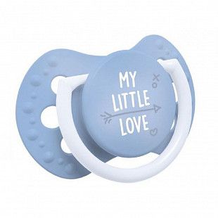 Пустышка силиконовая 0-2 мес. симметричной формы, динамическая LOVI My little love (22/847boy) 2 шт.