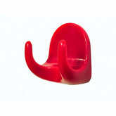 Крючок-вешалка Gardenplast самоклеющийся, двухрожковый, 5 шт red 22003