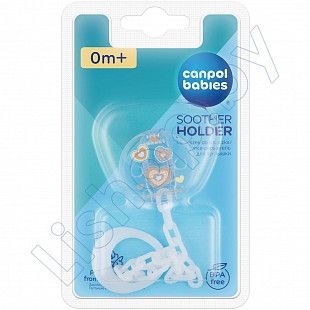 Клипса-держатель для пустышки Canpol babies Newborn Baby (10/877_bei)