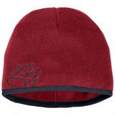 Шапка детская Jack Wolfskin Baksmalla Fleece Hat Kids dark lacquer red