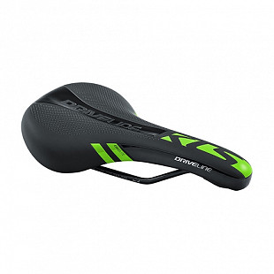 Велоседло Kellys Driveline 277x162мм black/green