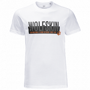 Футболка мужская Jack Wolfskin Slogan T Men white rush